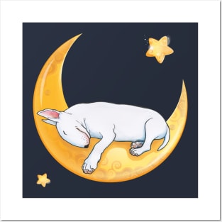 Nite Nite Bull Terrier Posters and Art